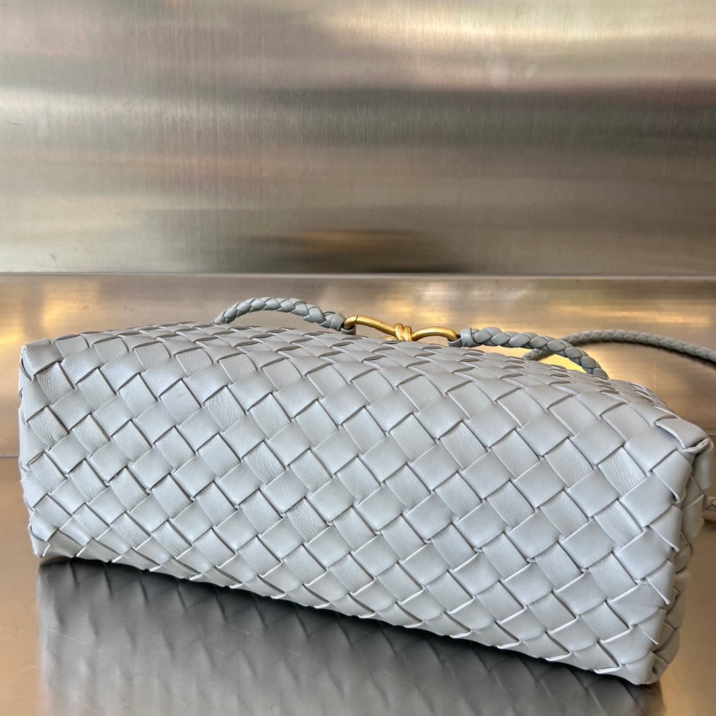 Bottega Veneta Small Andiamo 29 in Grey Lambskin Bag