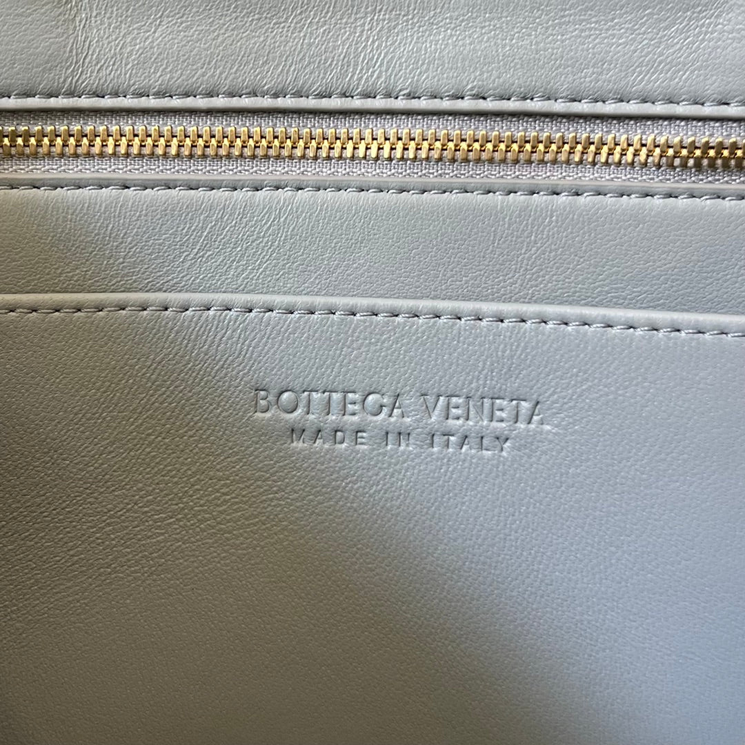 Bottega Veneta Small Andiamo 29 in Grey Lambskin Bag