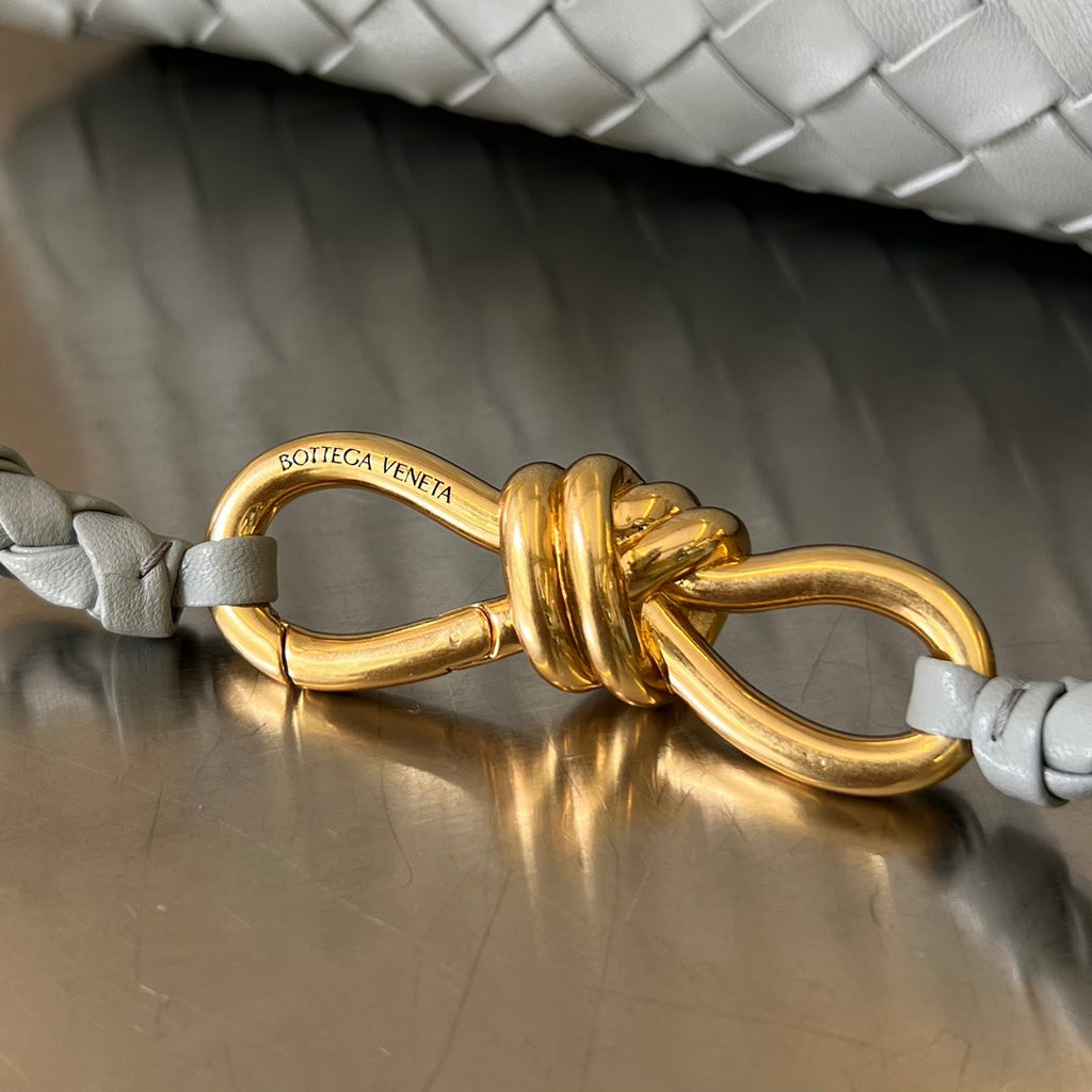 Bottega Veneta Small Andiamo 29 in Grey Lambskin Bag