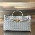 Bottega Veneta Small Andiamo 29 in Grey Lambskin Bag