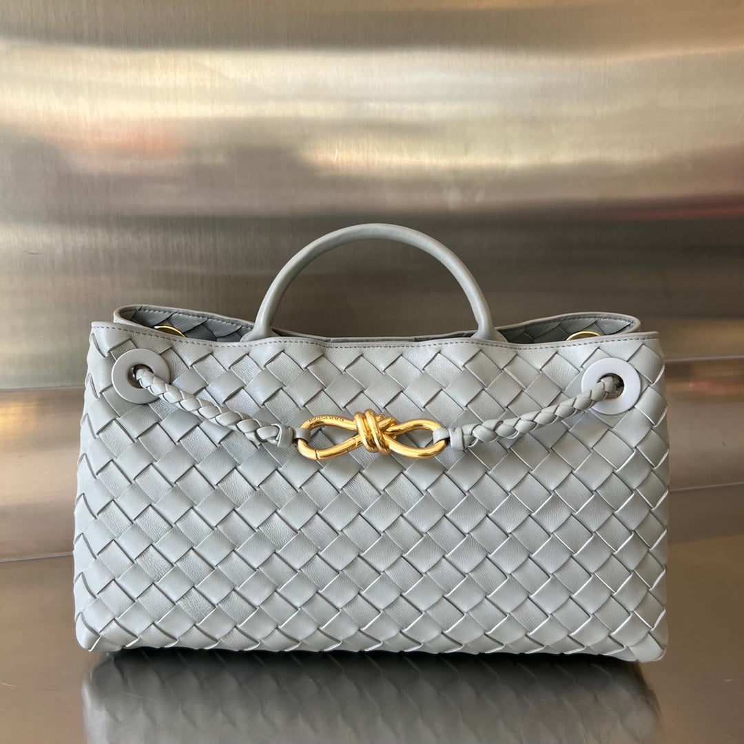 Bottega Veneta Small Andiamo 29 in Grey Lambskin Bag