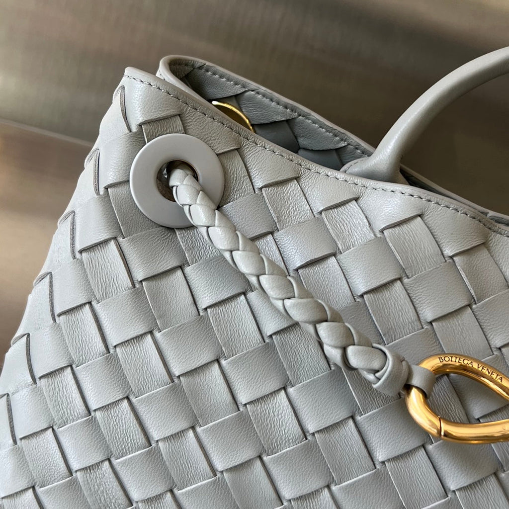 Bottega Veneta Small Andiamo 29 in Grey Lambskin Bag