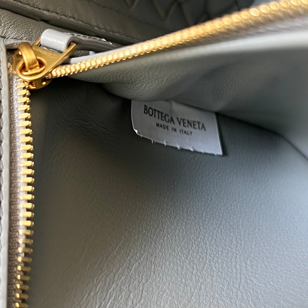 Bottega Veneta Small Andiamo 29 in Grey Lambskin Bag
