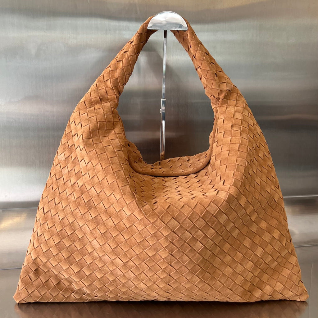 Bottega Veneta Large Hop 54 in Russet Brown Lambskin Bag