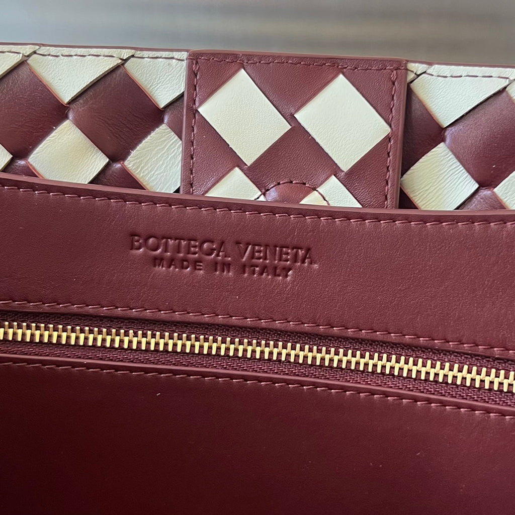 Bottega Veneta Medium Andiamo 32 in Red White Calfskin Bag