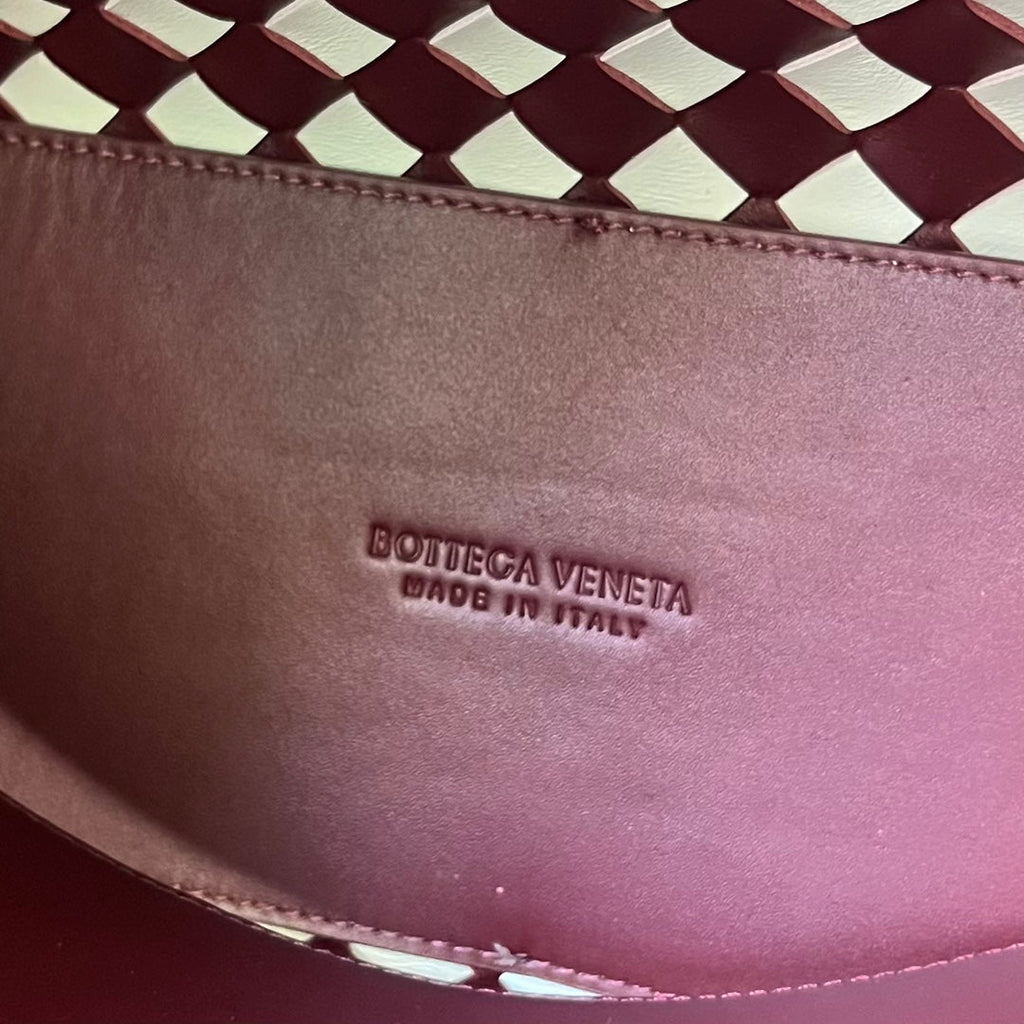 Bottega Veneta Medium Andiamo 32 in Red White Calfskin Bag