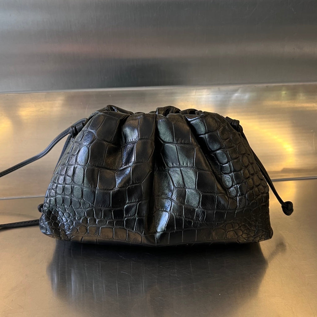 Bottega Veneta Mini Pouch 22cm Black Calfskin
