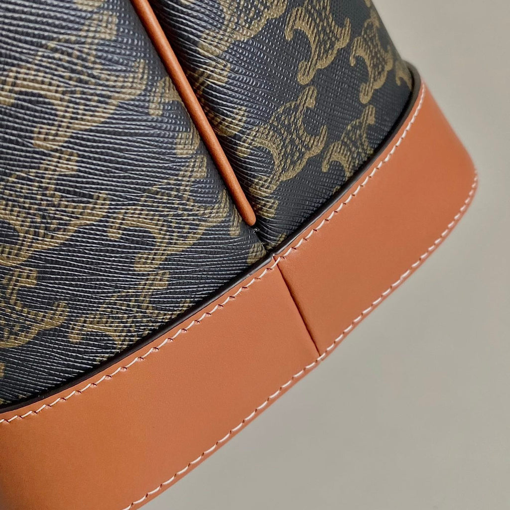 Celine Triomphe 26 Tan Calfskin Bag