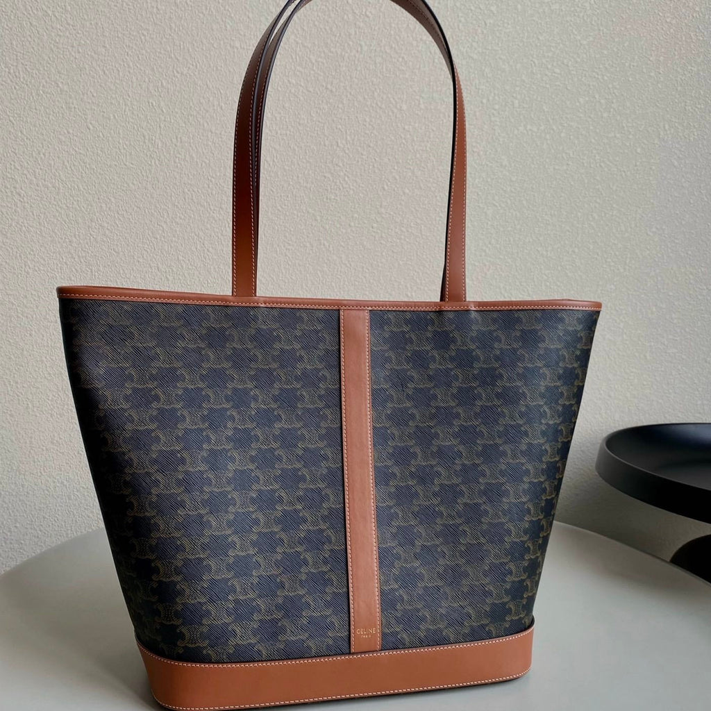 Celine Triomphe 26 Tan Calfskin Bag