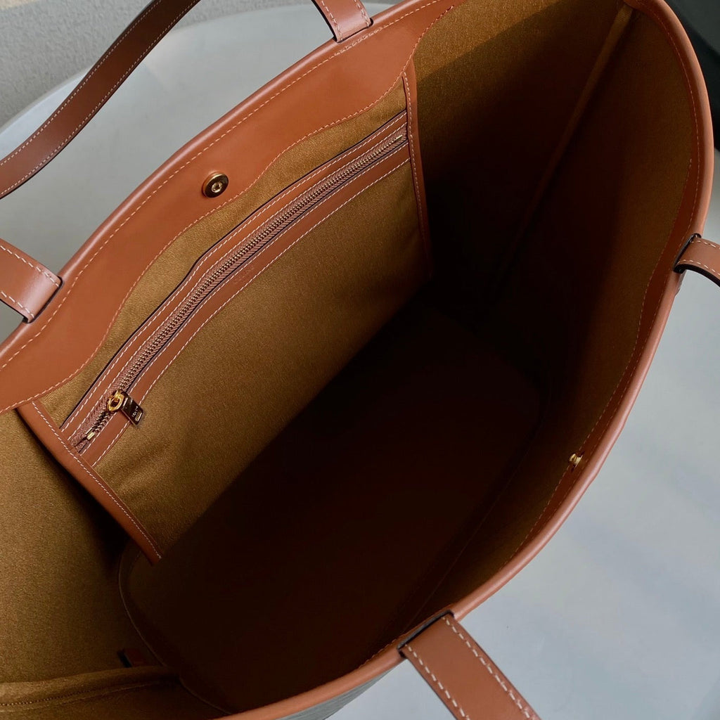 Celine Triomphe 26 Tan Calfskin Bag