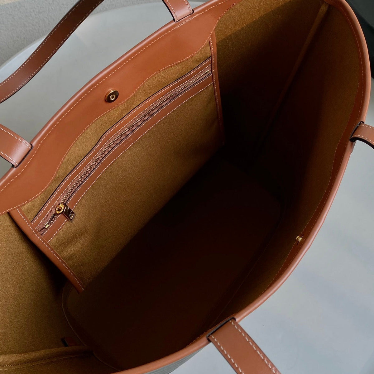 Celine Triomphe 26 Tan Calfskin Bag
