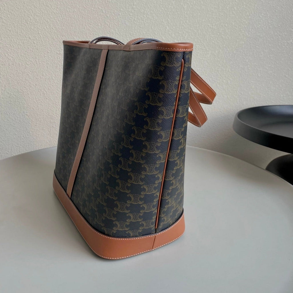 Celine Triomphe 31 Tan Calfskin Bag