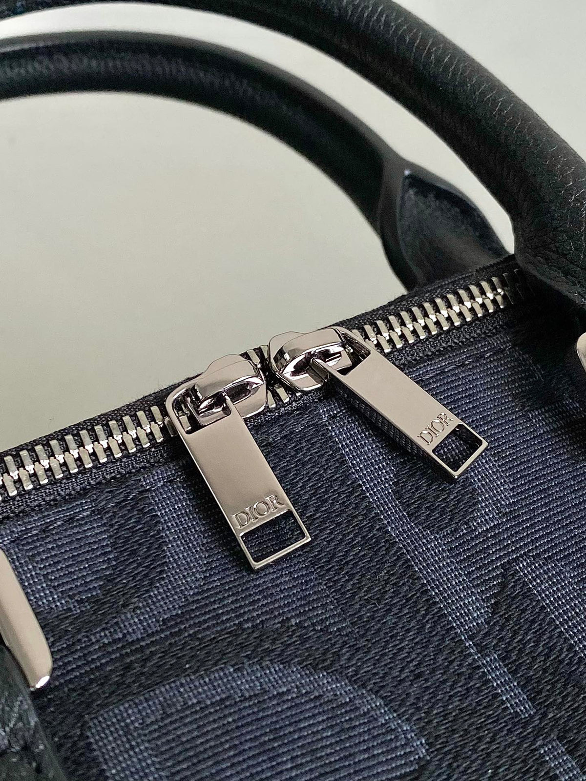 Dior Weekender 40 in Black Maxi Oblique Jacquard Bag