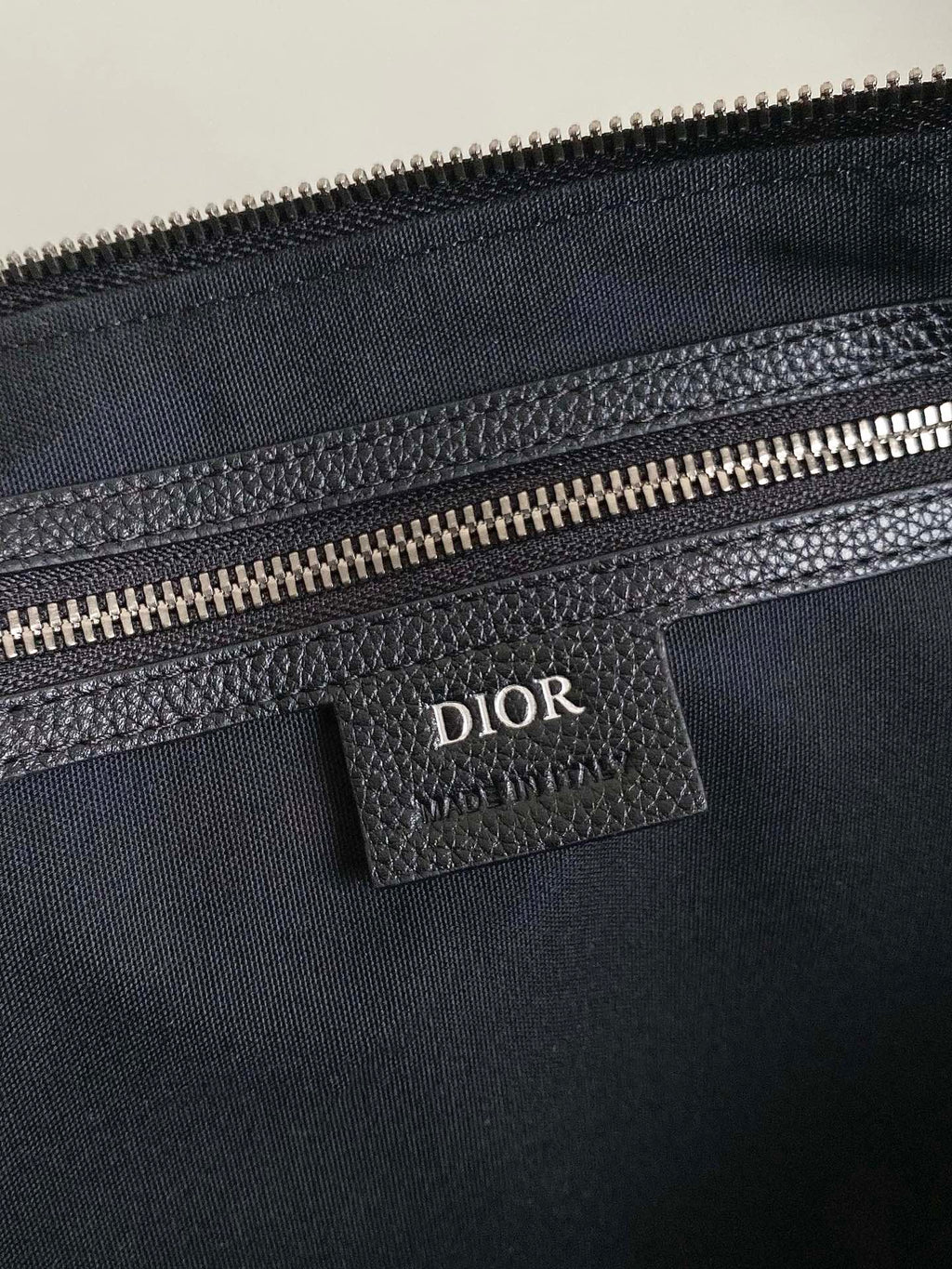 Dior Weekender 40 in Beige and Black Maxi Oblique Jacquard Bag