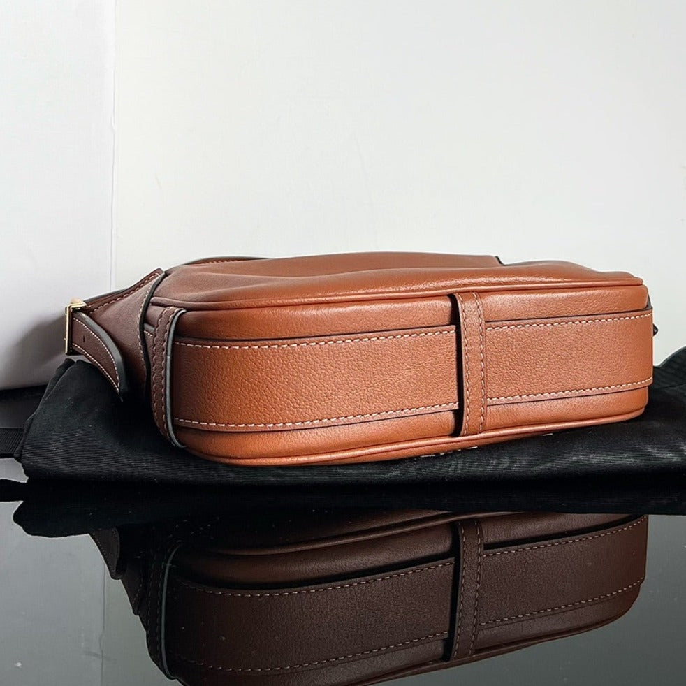 Celine Mini Soft 19 Calfskin Handbag Tan