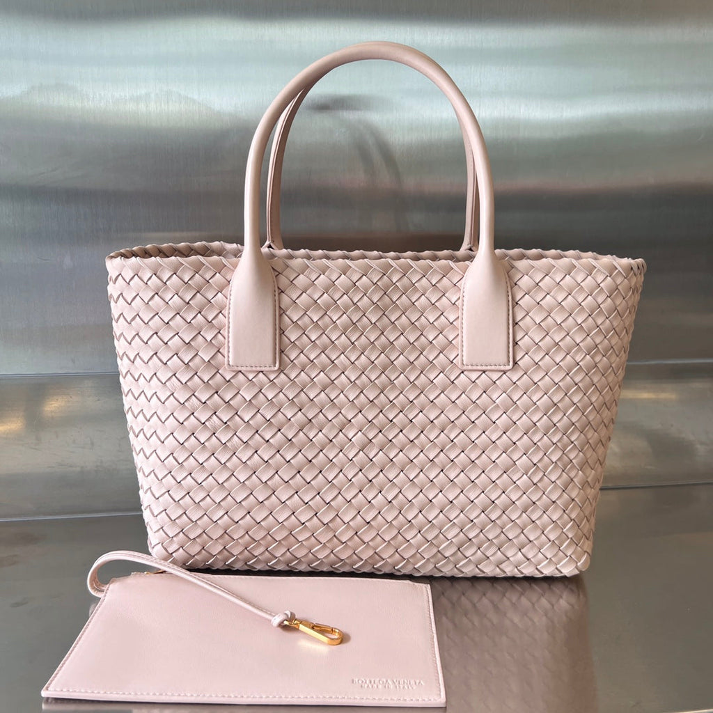 Bottega Veneta Small Cabat 32 in Pale Pink Lambskin Bag