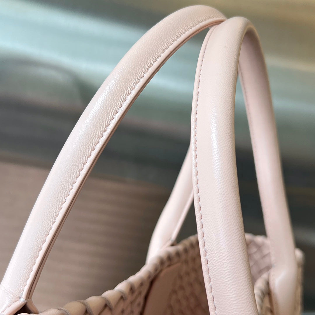 Bottega Veneta Small Cabat 32 in Pale Pink Lambskin Bag