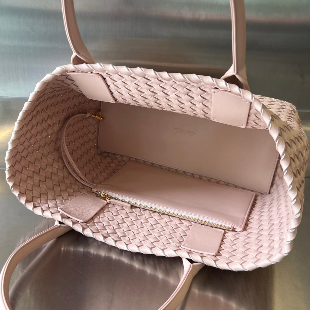Bottega Veneta Small Cabat 32 in Pale Pink Lambskin Bag
