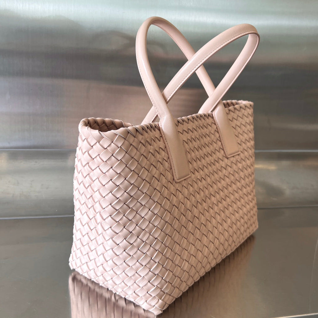 Bottega Veneta Small Cabat 32 in Pale Pink Lambskin Bag