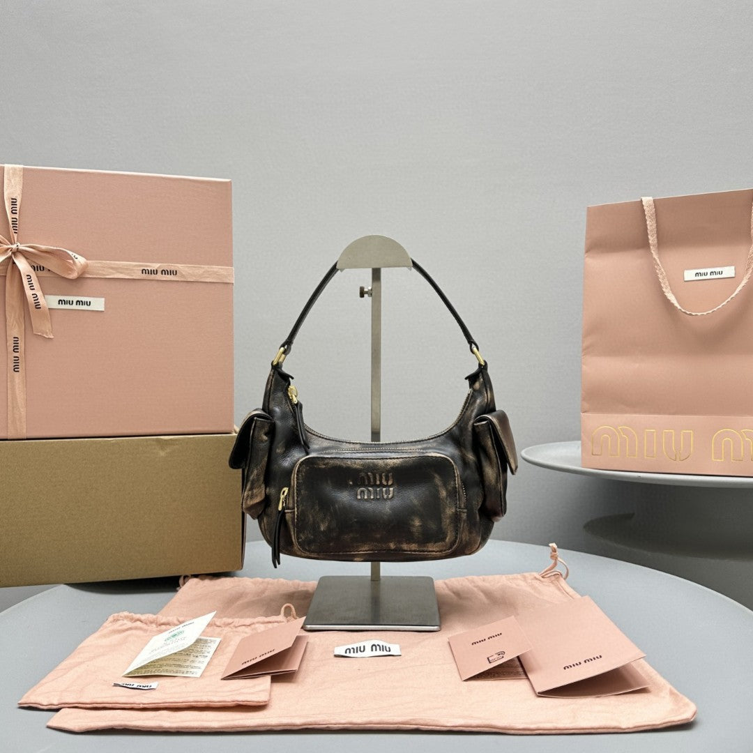 Pucket Bag 21 in Mocha Brown Calfskin