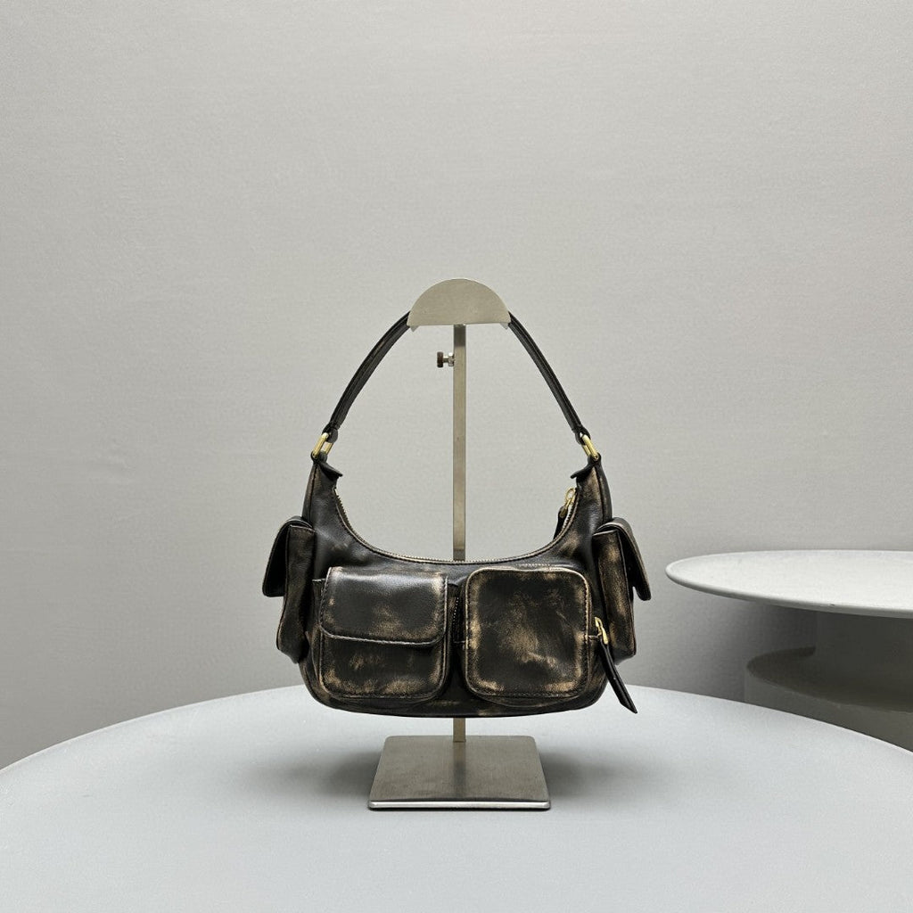 Pucket Bag 21 in Mocha Brown Calfskin