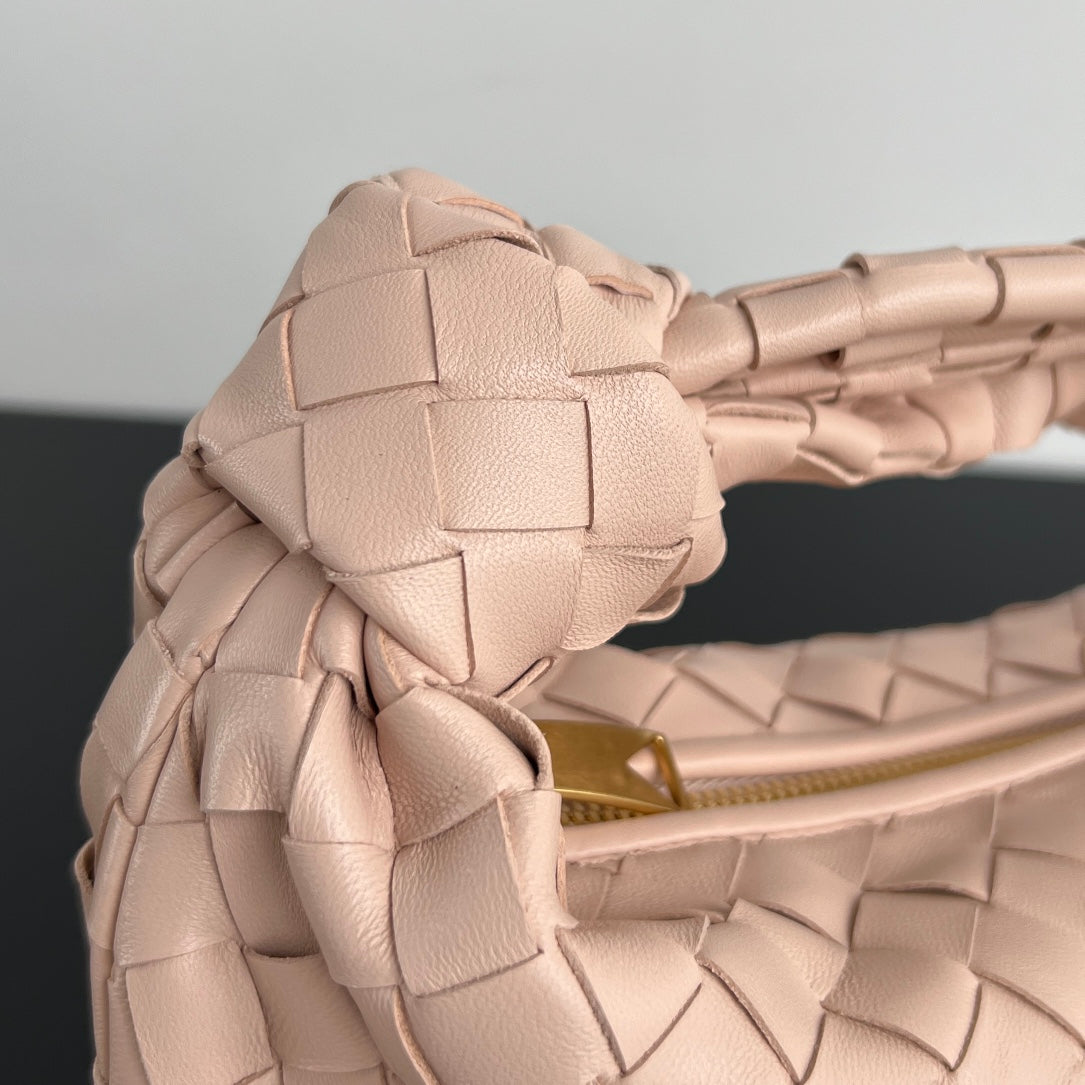 Bottega Veneta Mini Jodie 28cm in Light Pink Lambskin Bag