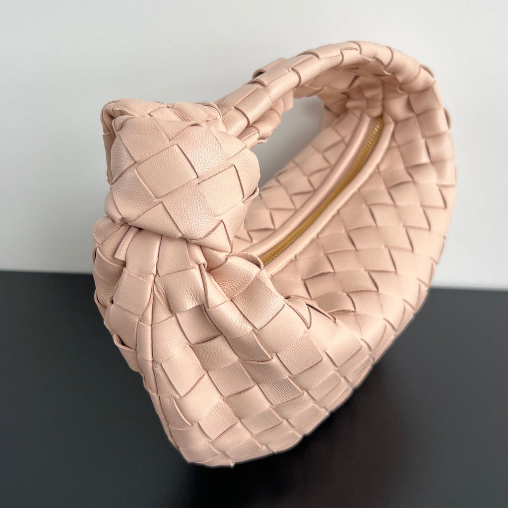 Bottega Veneta Mini Jodie 28cm in Light Pink Lambskin Bag