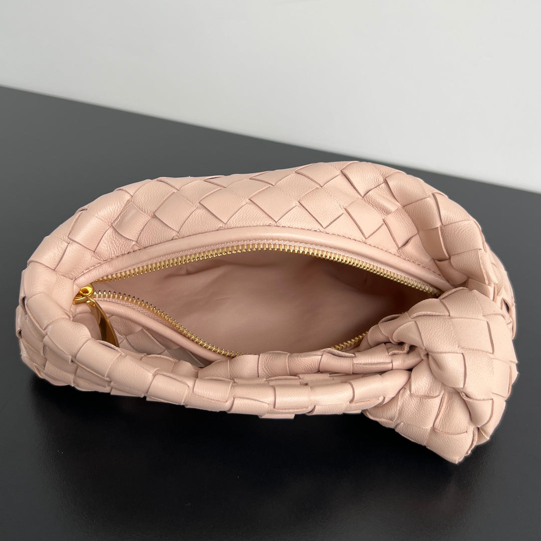 Bottega Veneta Mini Jodie 28cm in Light Pink Lambskin Bag