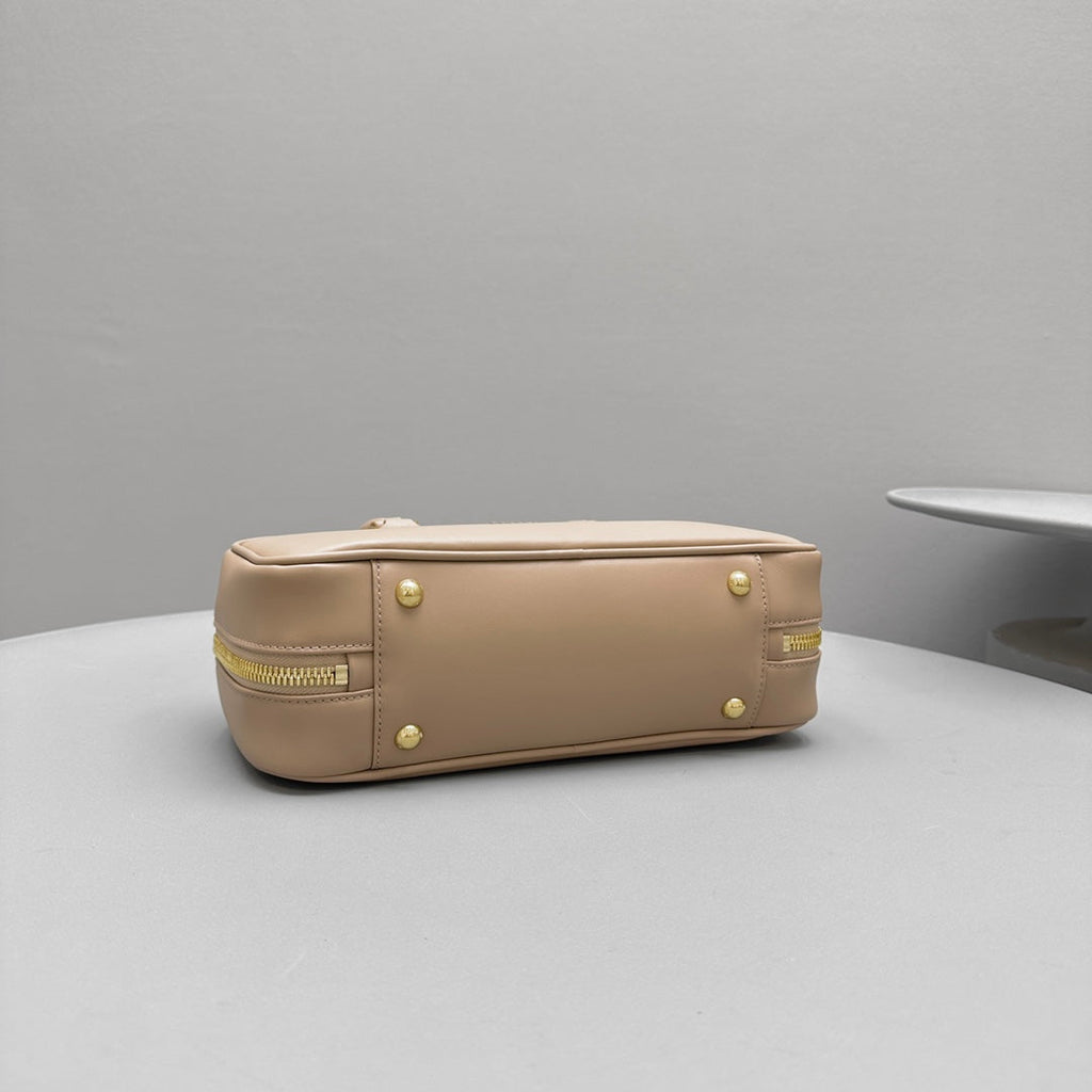 Restro Small 27 in Taupe Pink in Calfskin Bag