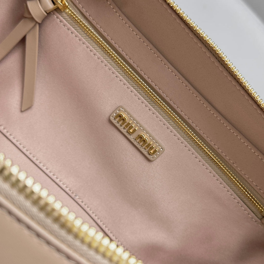 Restro Small 27 in Taupe Pink in Calfskin Bag