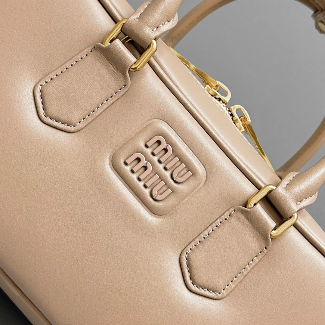 Restro Small 27 in Taupe Pink in Calfskin Bag