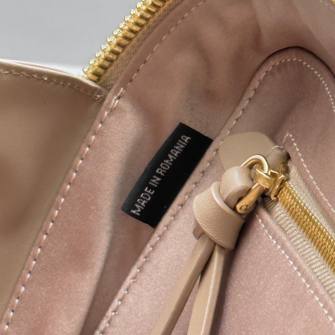 Restro Small 27 in Taupe Pink in Calfskin Bag