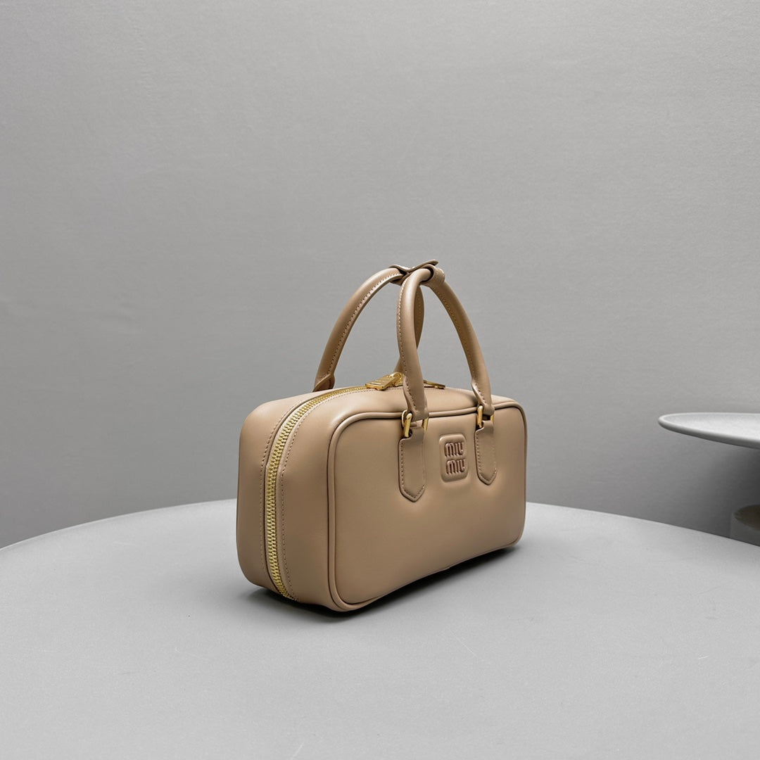 Restro Small 27 in Taupe Pink in Calfskin Bag