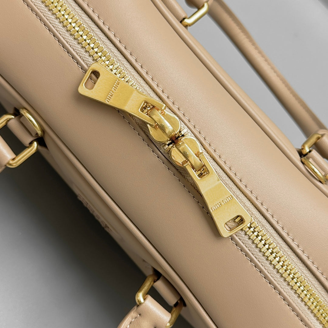 Restro Small 27 in Taupe Pink in Calfskin Bag