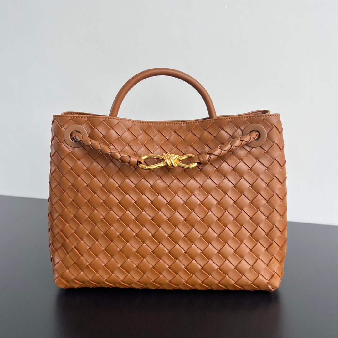 Bottega Veneta Large Andiamo 32 in Burnt Orange Lambskin Bag