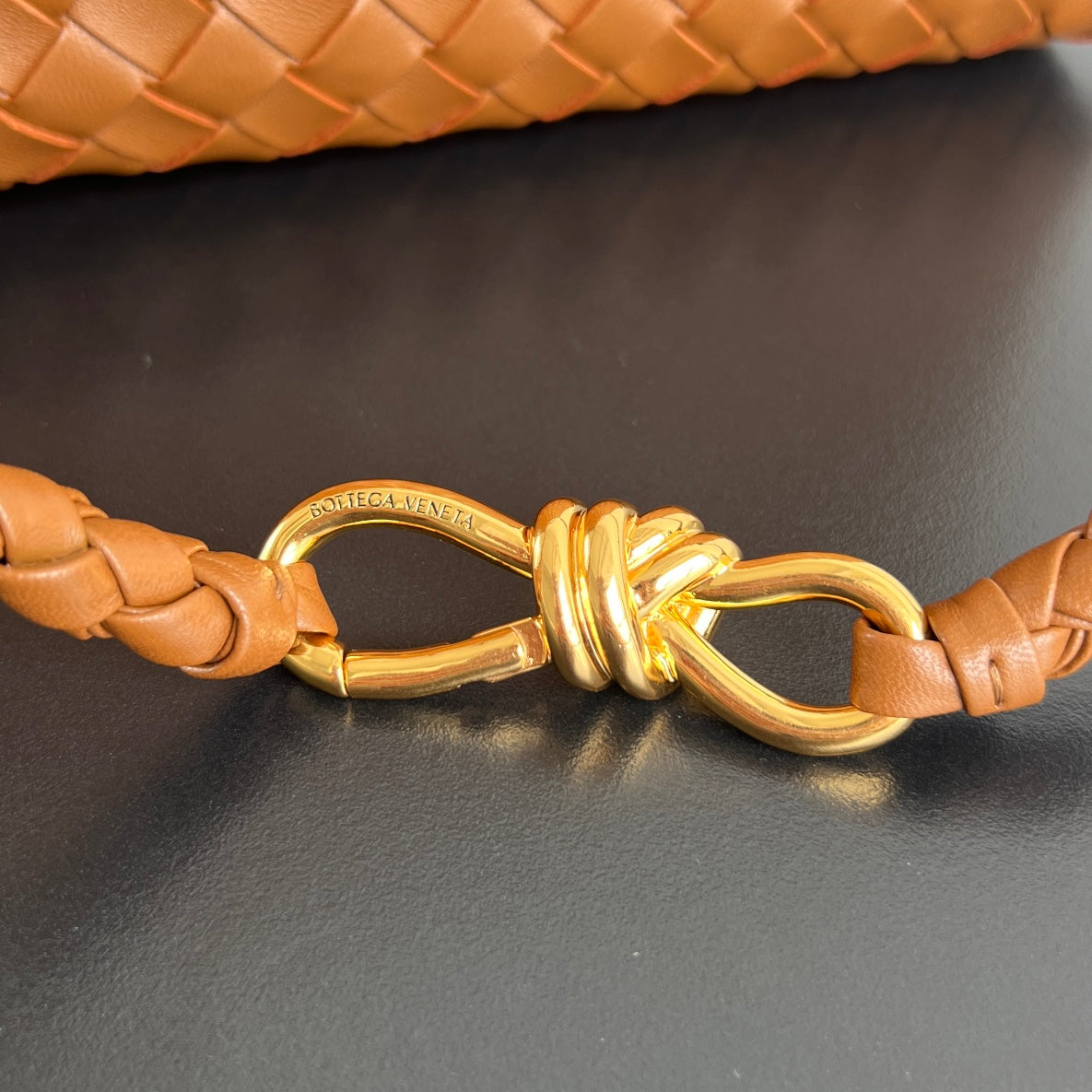 Bottega Veneta Large Andiamo 32 in Burnt Orange Lambskin Bag