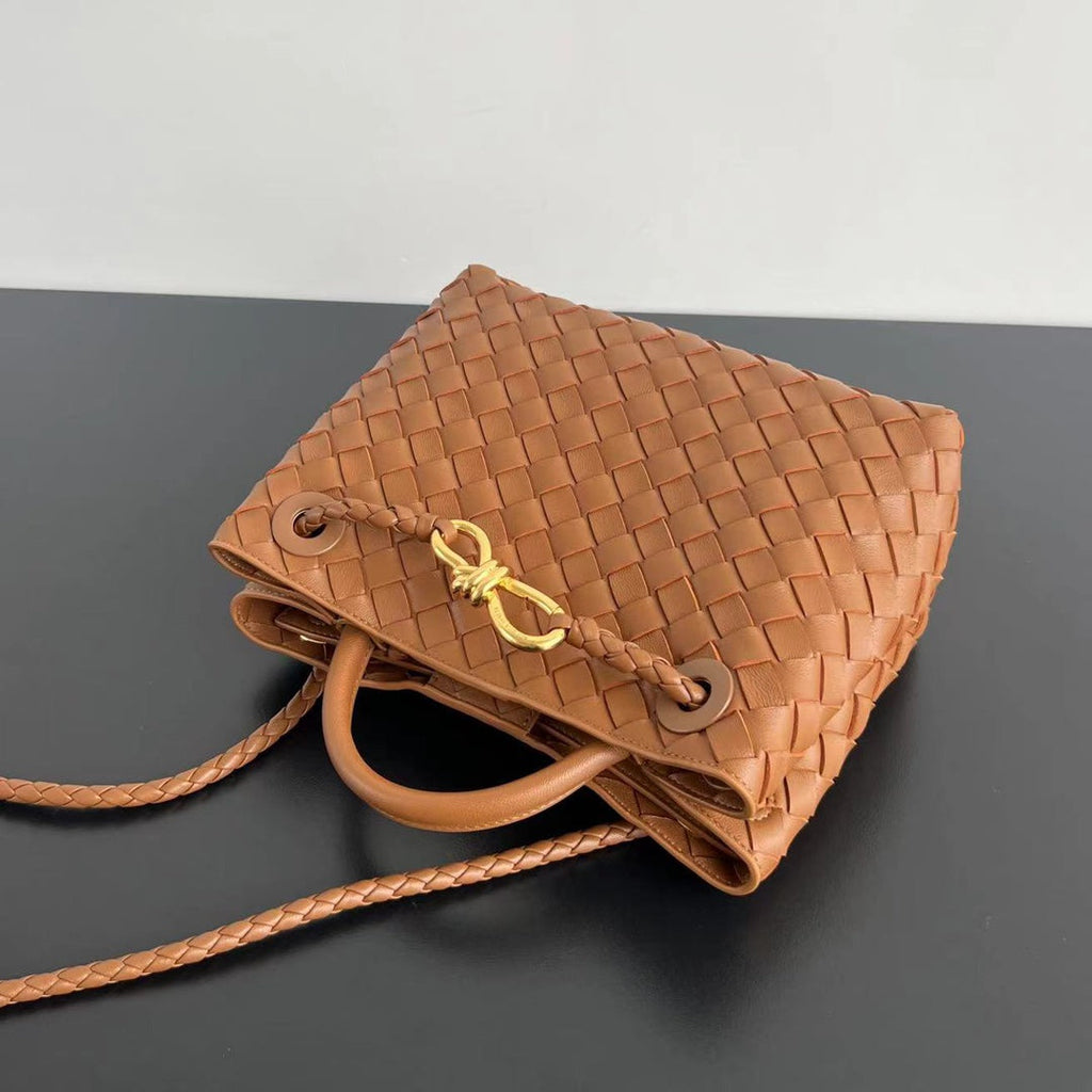 Bottega Veneta Medium Andiamo 25 in Burnt Orange Lambskin Bag