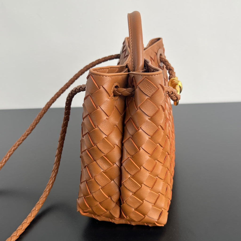 Bottega Veneta Medium Andiamo 25 in Burnt Orange Lambskin Bag