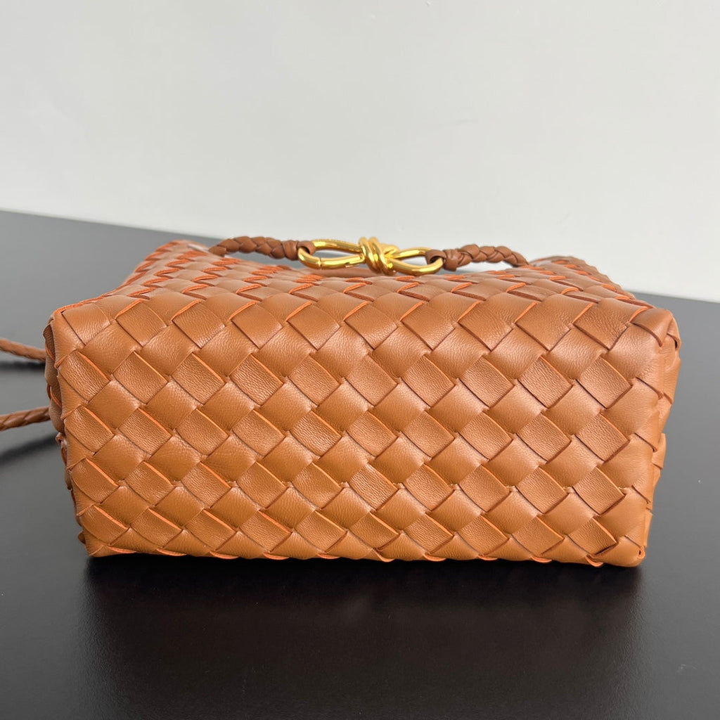 Bottega Veneta Medium Andiamo 25 in Burnt Orange Lambskin Bag