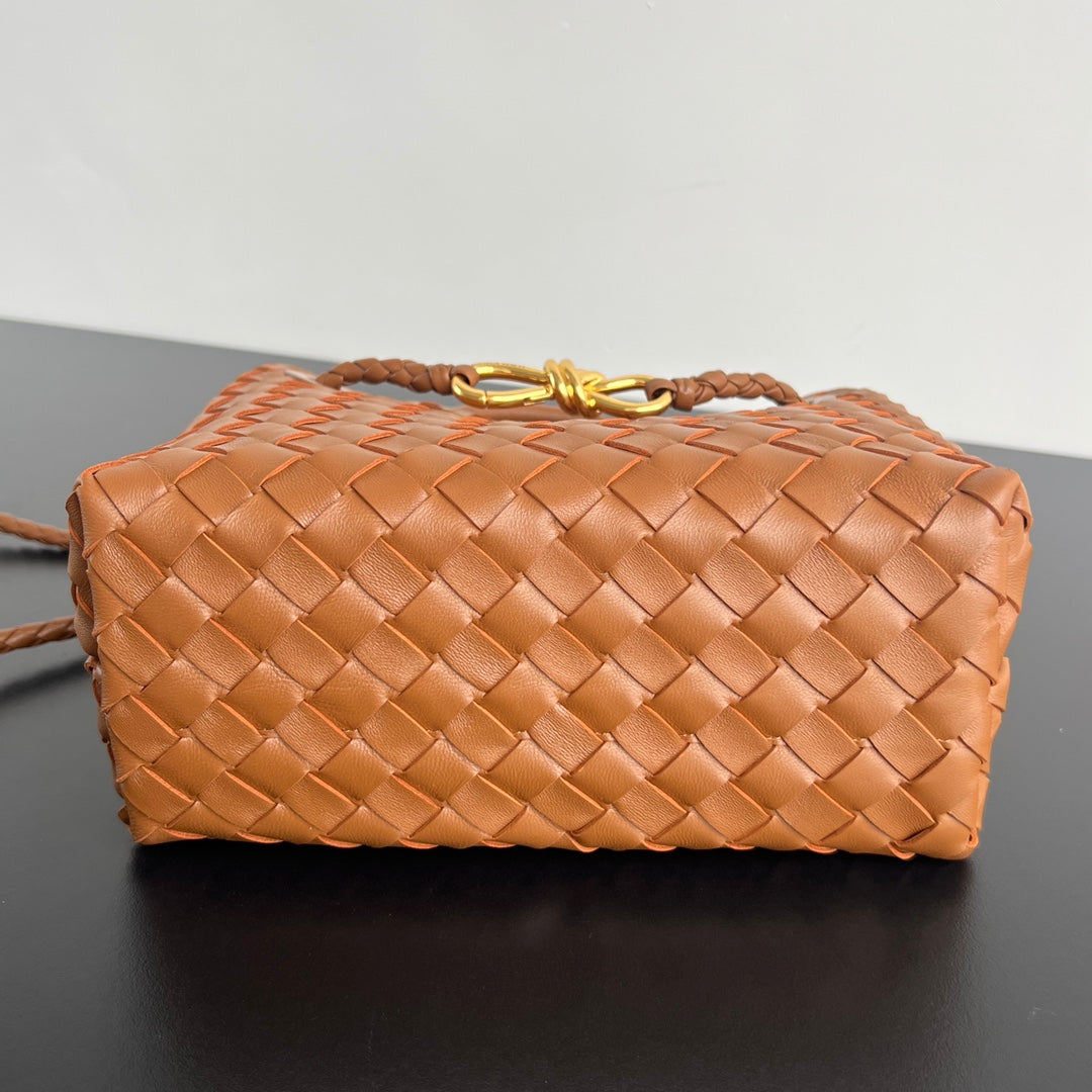 Bottega Veneta Medium Andiamo 25 in Burnt Orange Lambskin Bag