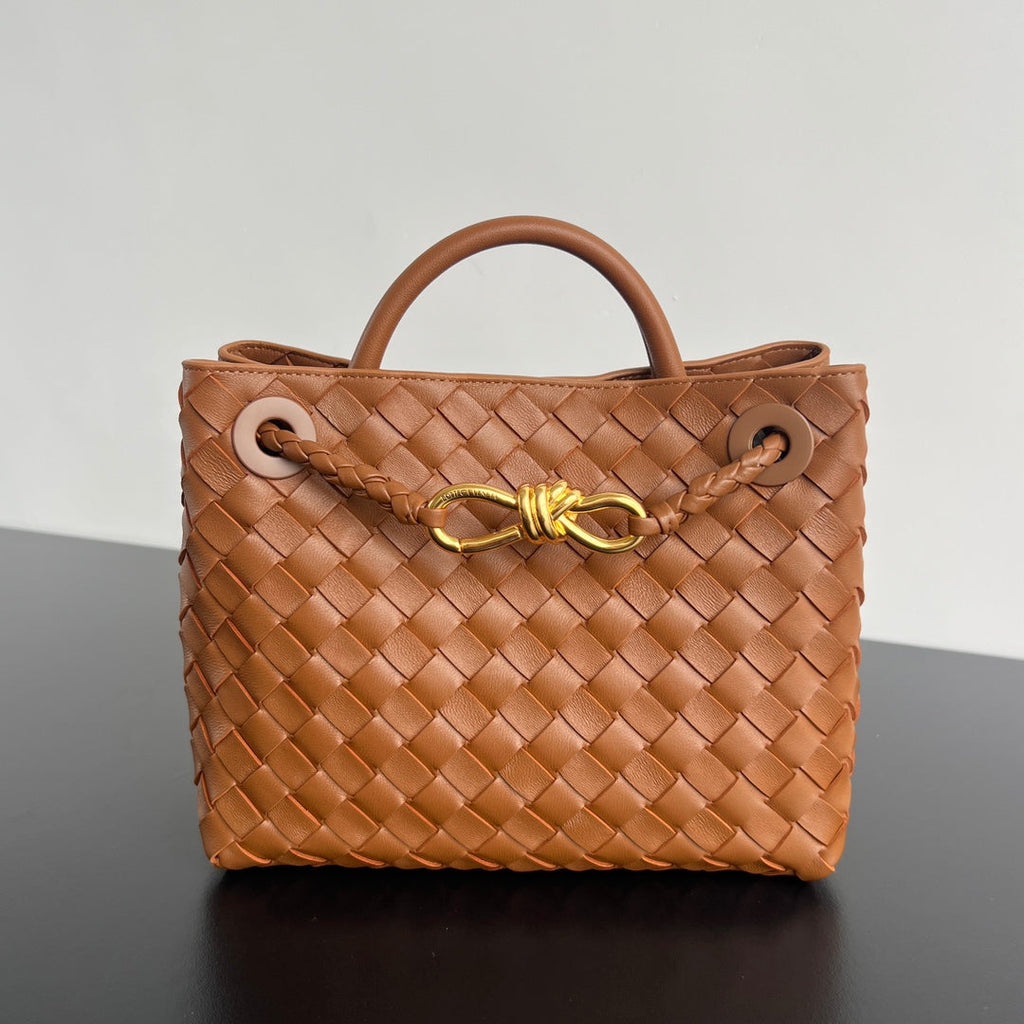 Bottega Veneta Medium Andiamo 25 in Burnt Orange Lambskin Bag