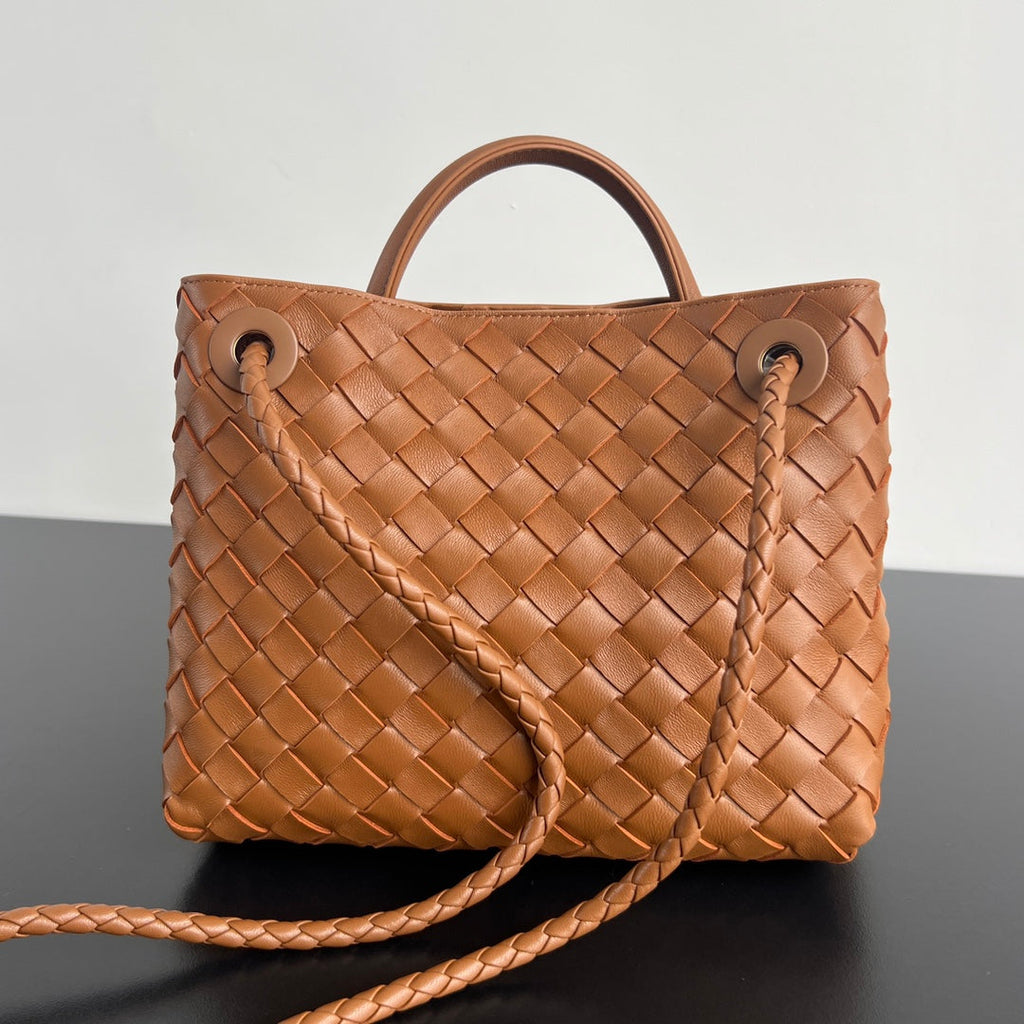 Bottega Veneta Medium Andiamo 25 in Burnt Orange Lambskin Bag