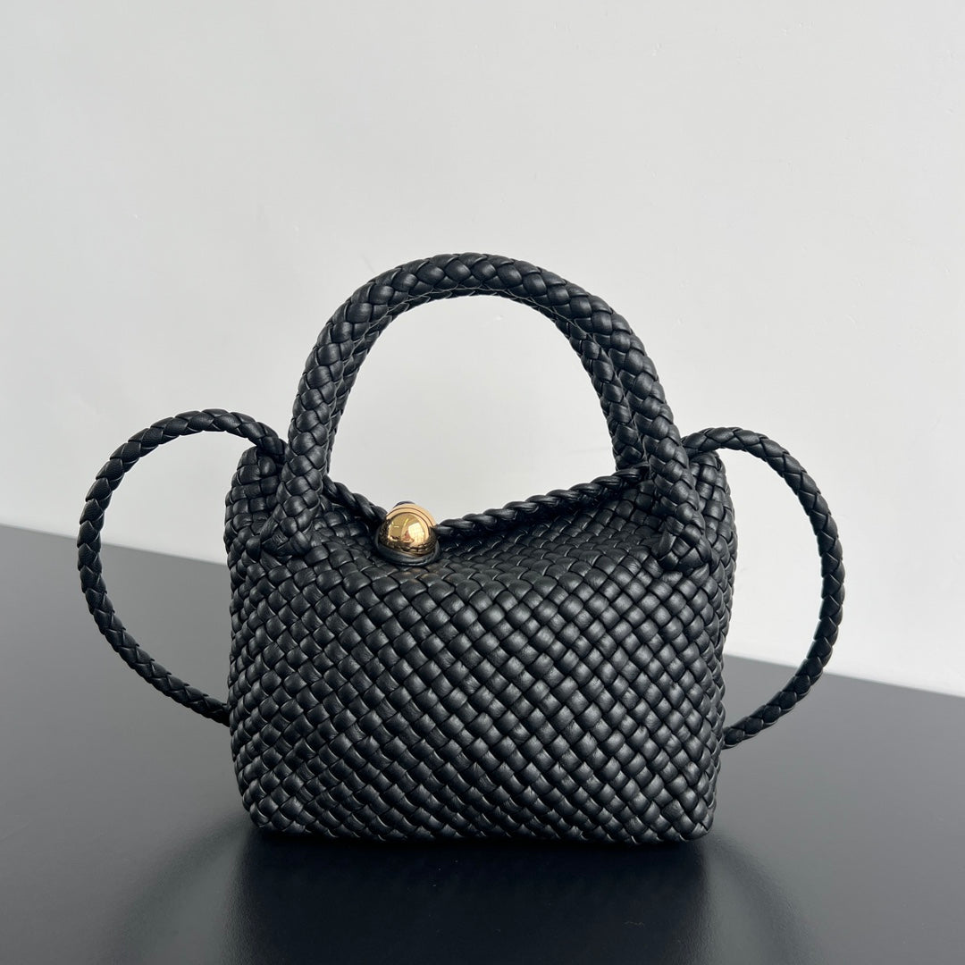 Bottega Veneta Mini Tosca 20 in Black Calfskin Bag
