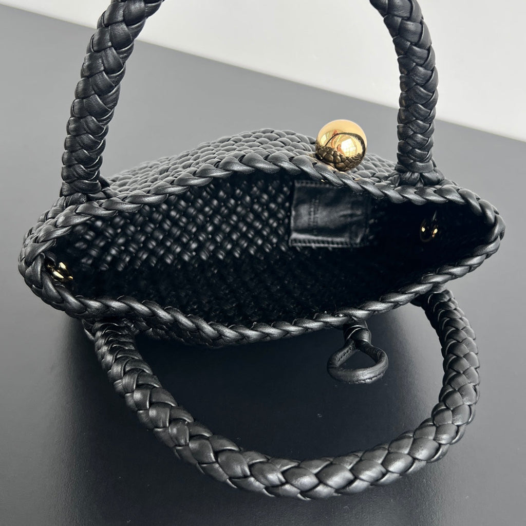 Bottega Veneta Mini Tosca 20 in Black Calfskin Bag