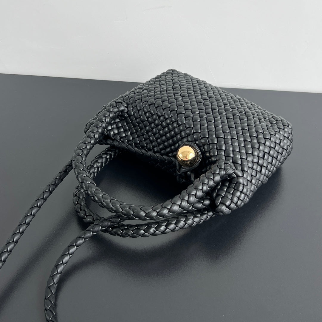 Bottega Veneta Mini Tosca 20 in Black Calfskin Bag