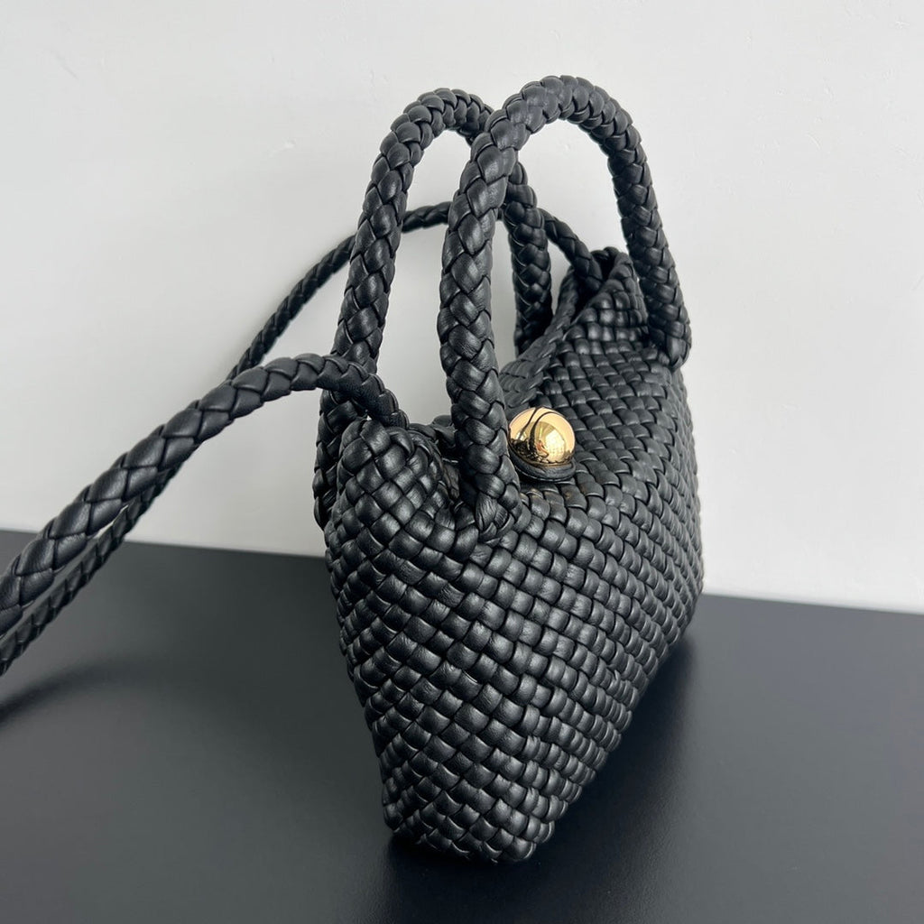 Bottega Veneta Mini Tosca 20 in Black Calfskin Bag