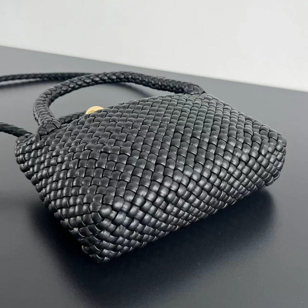 Bottega Veneta Mini Tosca 20 in Black Calfskin Bag