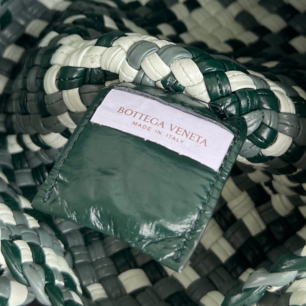 Bottega Veneta Mini Tosca 20 in White Mix Green Calfskin Bag