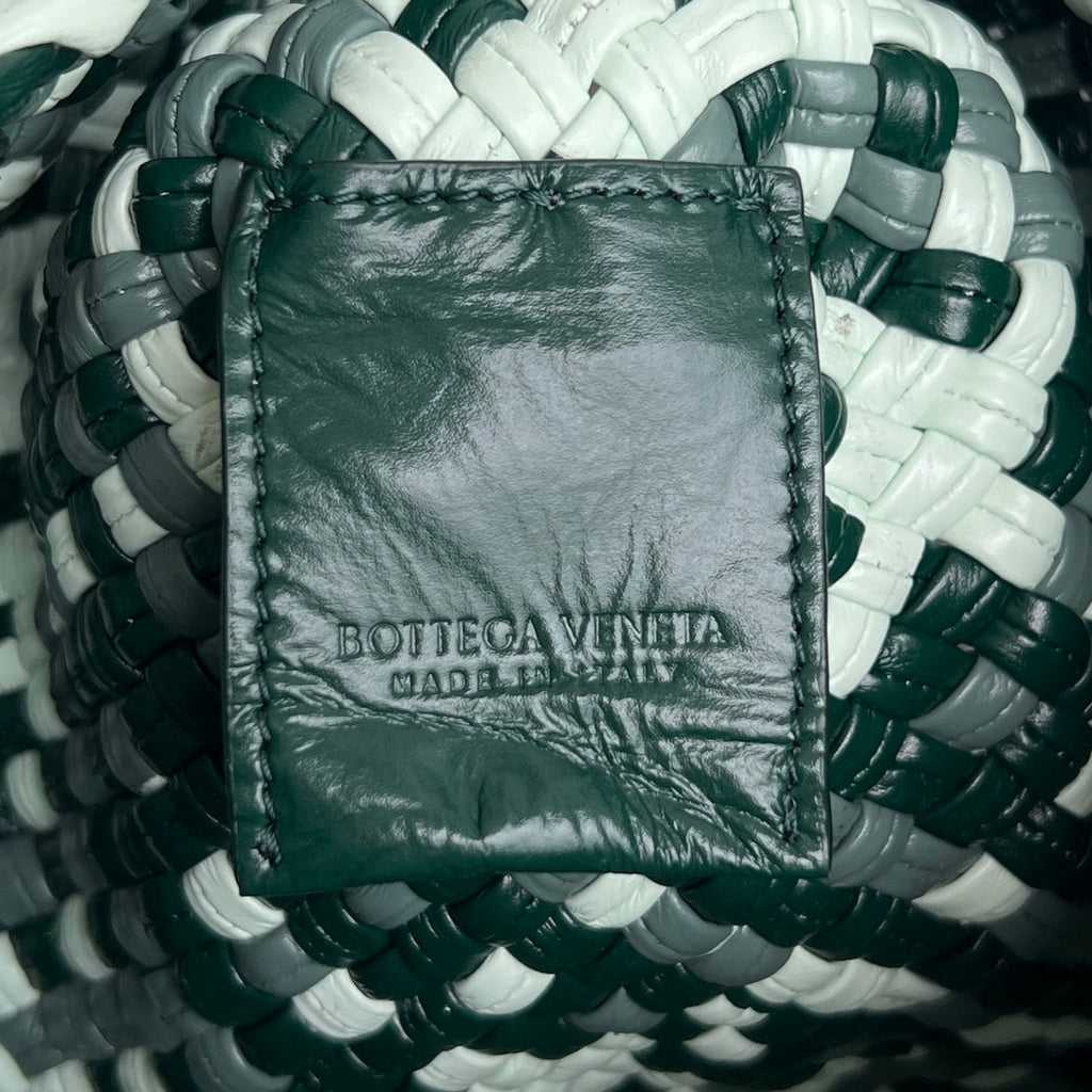 Bottega Veneta Mini Tosca 20 in White Mix Green Calfskin Bag