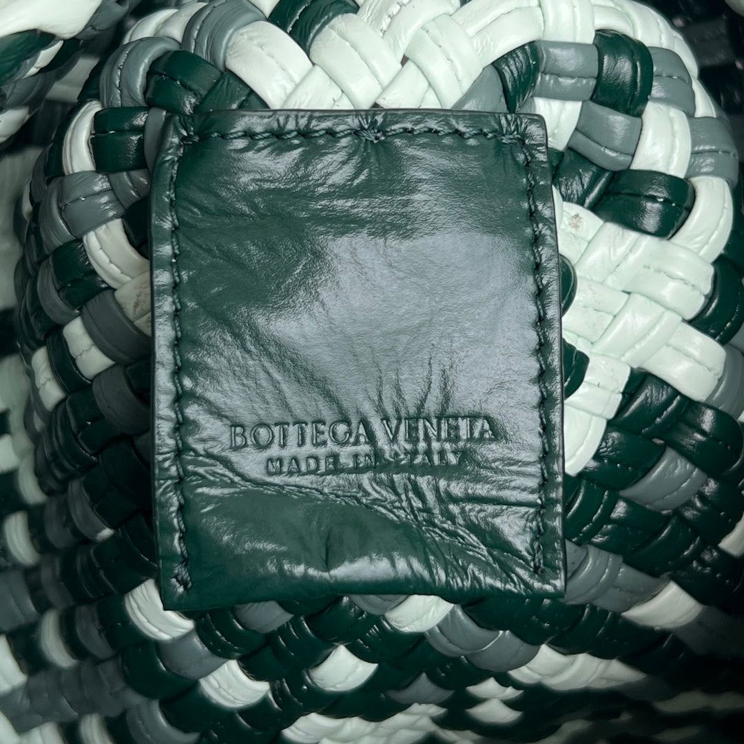 Bottega Veneta Mini Tosca 20 in White Mix Green Calfskin Bag